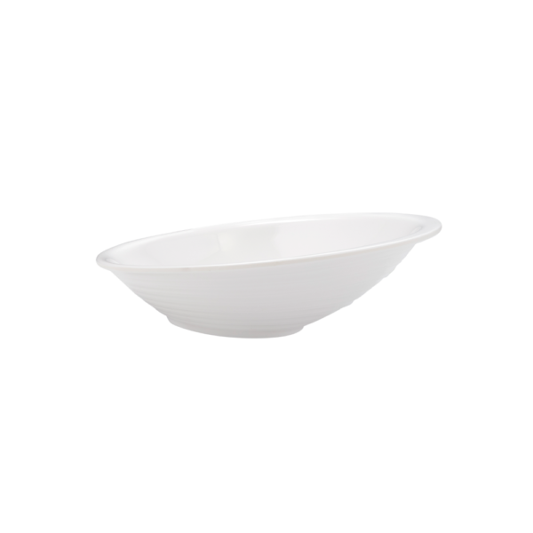 Slanted Bowl 23 cm White - Srvw