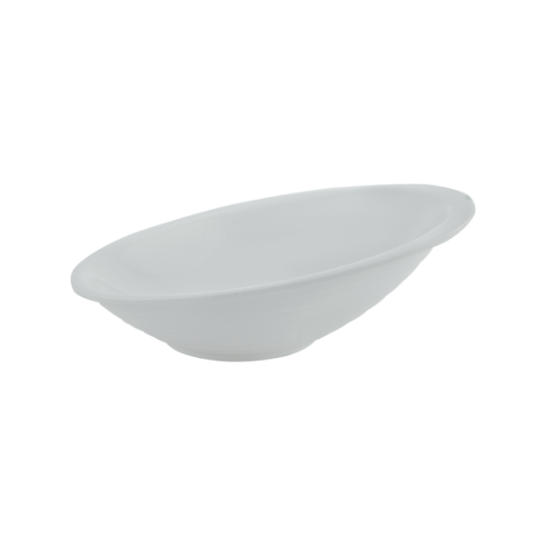 Slanted Bowl 23 cm White - Srvw - Image 2