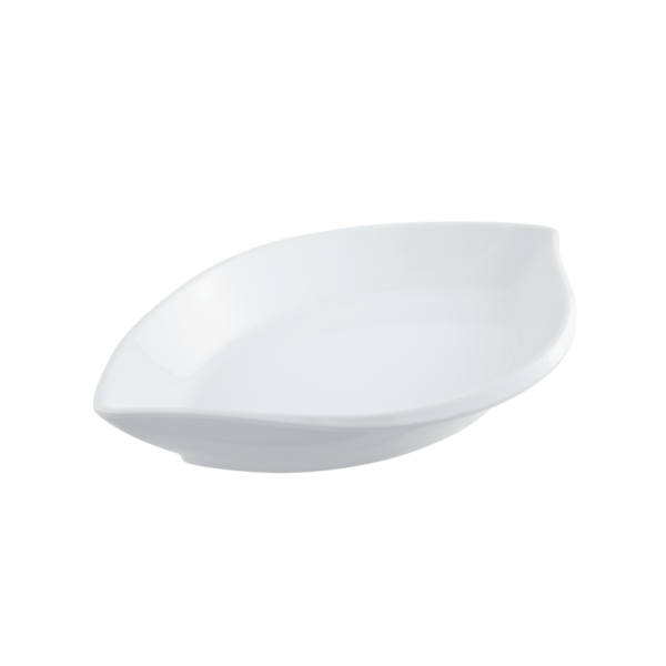 Leaf Salad Bowl 38 cm White - Srvw