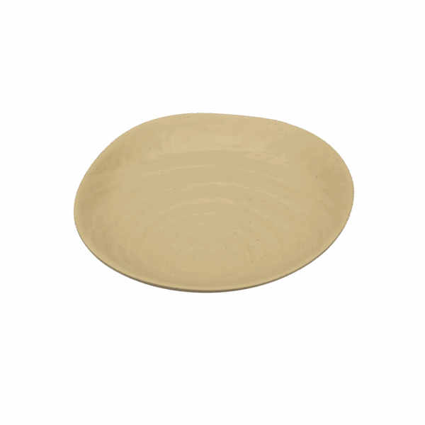 Ripple Medium Plate 9" Speckle Cream