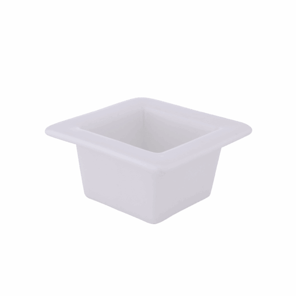 Deep Square Bowl 7 x 7 x 3.4 cm Miniature White