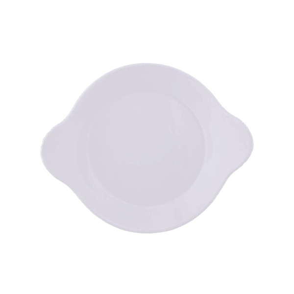 Round Eared Dish 20.5 x 16.5 cm Prime White