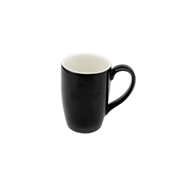 Non Stackable Mug 30 cl Prime Pure Black outside Ivary Inside