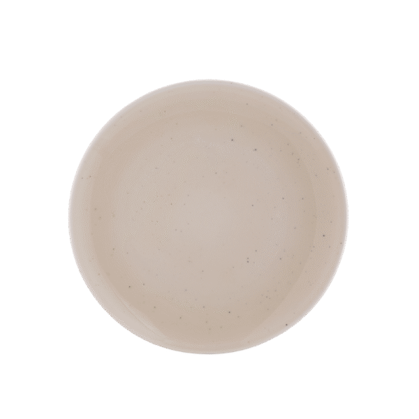 Round Rimless Plate 27 cm Vital Coupe Speckle Cream