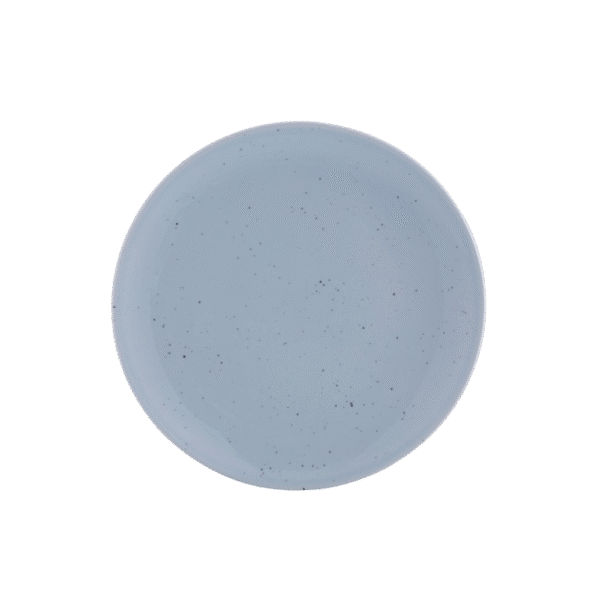 Round Rimless Plate 21 cm Vital Coupe Alice Blue With Speckle