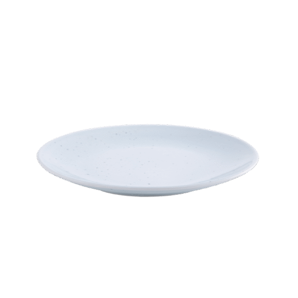 Round Rimless Plate 18 cm Vital Coupe Alice Blue With Speckle